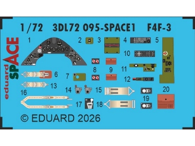 Grumman F4f-3 Wildcat - Space Set (For Arma Hobby Kits) - zdjęcie 1