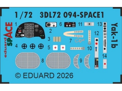 Yakovlev Yak-1b - Space Set (For Arma Hobby Kits) - zdjęcie 1