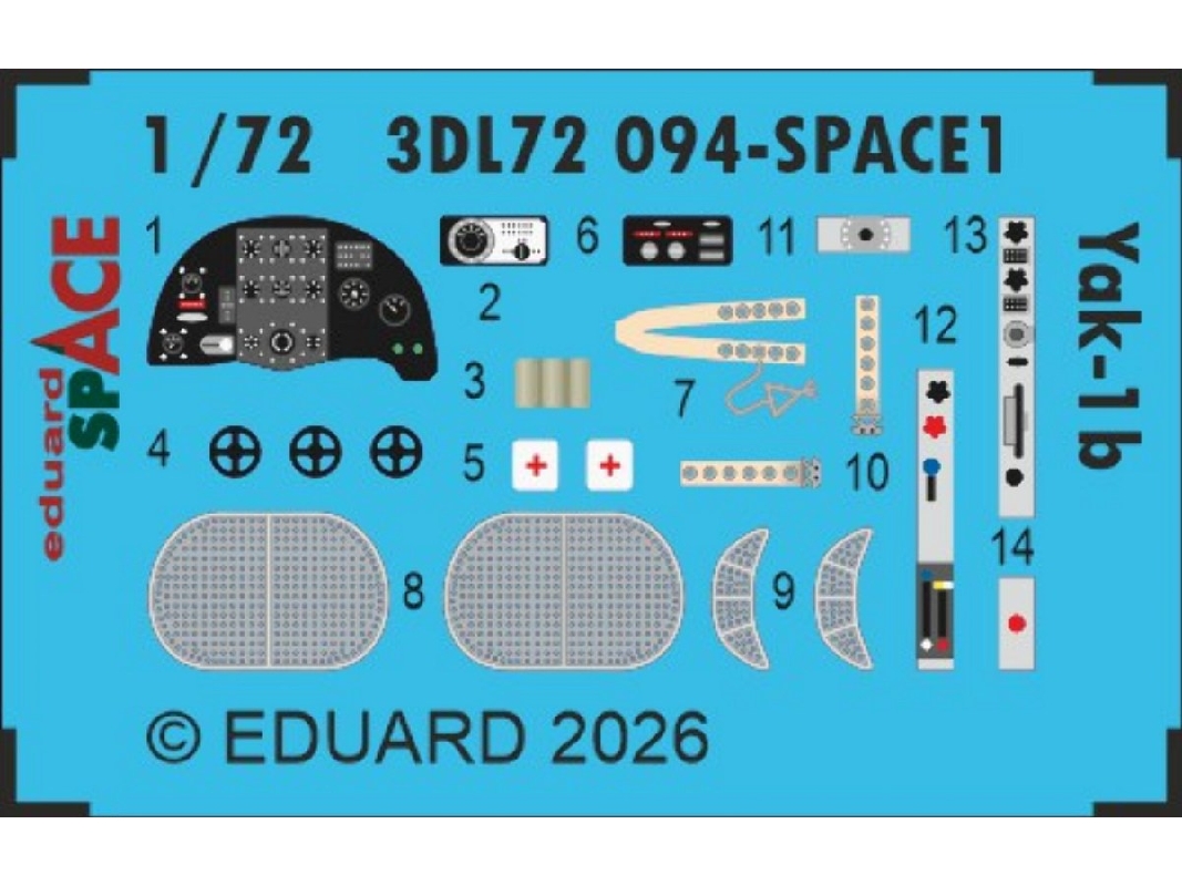 Yakovlev Yak-1b - Space Set (For Arma Hobby Kits) - zdjęcie 1