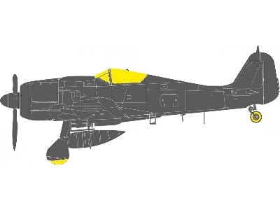 Focke Wulf Fw-190 A-8 - Tface Mask Set (For Hobby Boss Kits) - zdjęcie 1