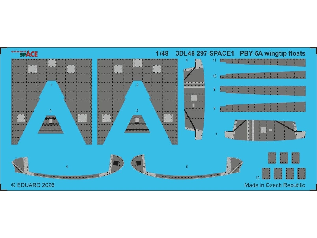 Consolidated Pby-5 A Catalina - Wingtip Floats Space Set (For Eduard And Revell Kits) - zdjęcie 1
