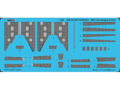 Consolidated Pby-5 A Catalina - Wingtip Floats Space Set (For Eduard And Revell Kits) - zdjęcie 2