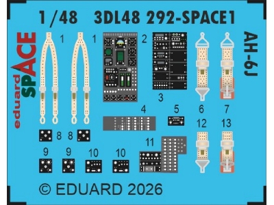 Hughes Ah-6 J - Space Set (For Icm Kits) - zdjęcie 1