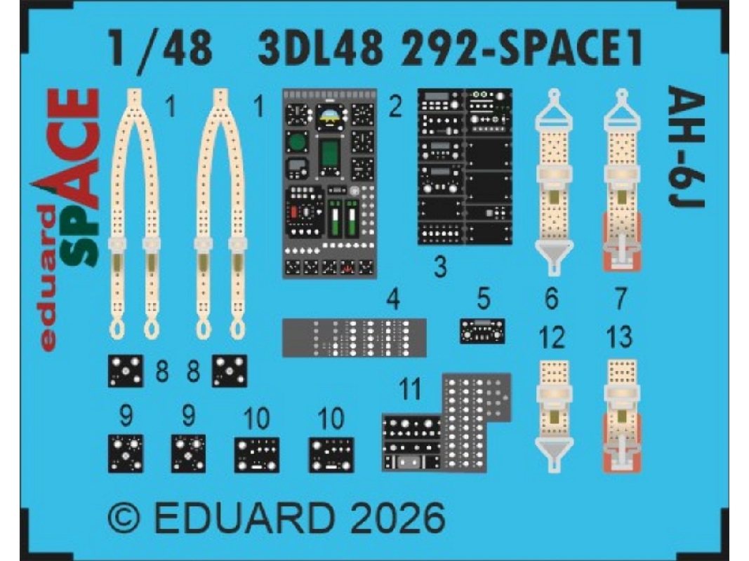 Hughes Ah-6 J - Space Set (For Icm Kits) - zdjęcie 1