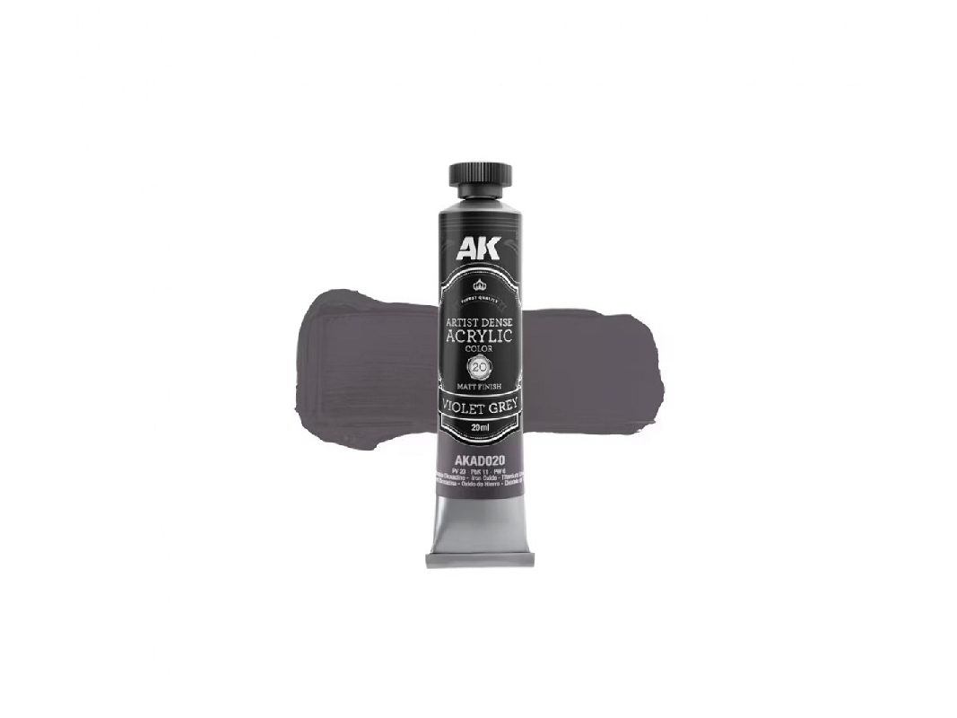 Akad020 Artist Dense Acrylic - Violet Grey - zdjęcie 1