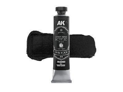 Akad104 Artist Dense Acrylic Colors - Black & White Color Set - zdjęcie 4