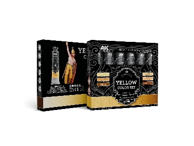 Akad106 Artist Dense Acrylic Colors - Yellow Color Set - zdjęcie 1