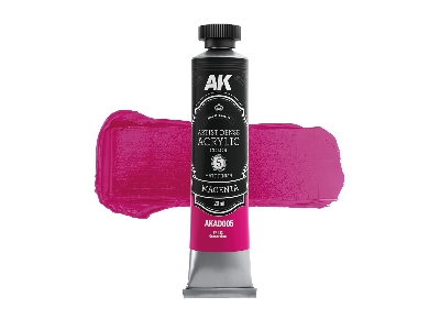 Akad107 Artist Dense Acrylic Colors - Red Color Set - zdjęcie 2