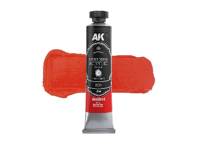 Akad107 Artist Dense Acrylic Colors - Red Color Set - zdjęcie 4