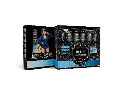 Akad108 Artist Dense Acrylic Colors - Blue Color Set - zdjęcie 1