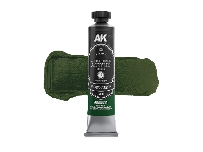 Akad109 Artist Dense Acrylic Colors - Green Color Set - zdjęcie 3