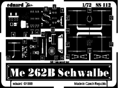  Me 262B Schwalbe 1/72 - Revell - blaszki - zdjęcie 1