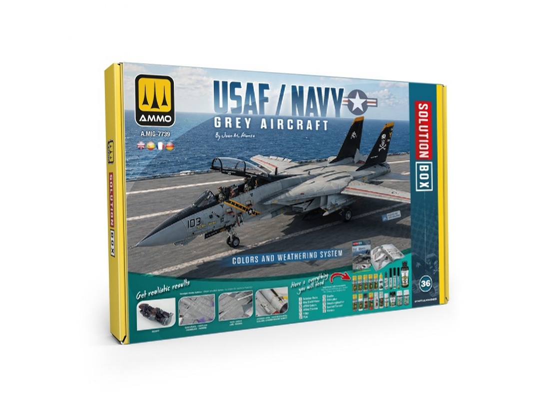 A.Mig-7739 Usaf / Us Navy Grey Aircraft - Solution Box 36 (Multilingual Edition) - zdjęcie 1