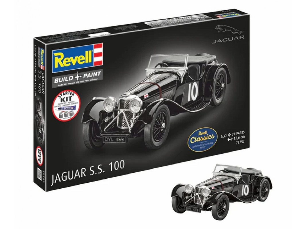Jaguar Ss 100 - Starter Kit (Revell Classics) - zdjęcie 1