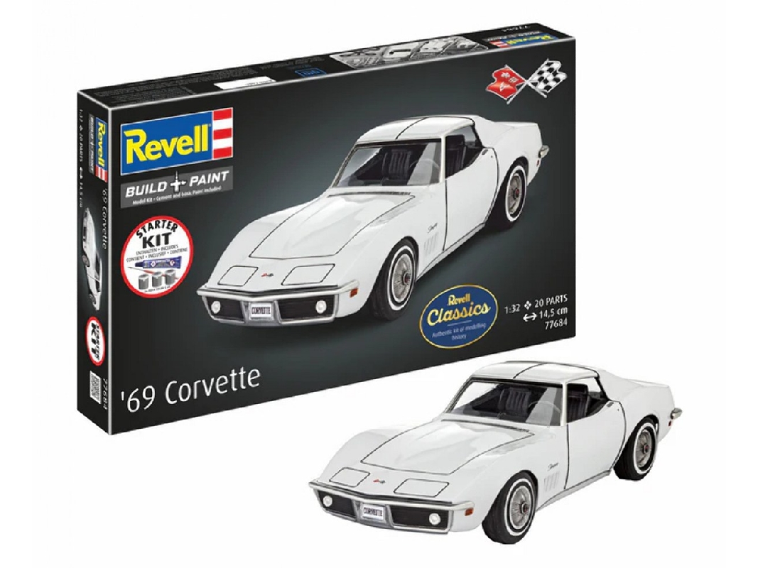 Chevrolet Corvette C3 (1969) Starter Kit (Revell Classics) - zdjęcie 1