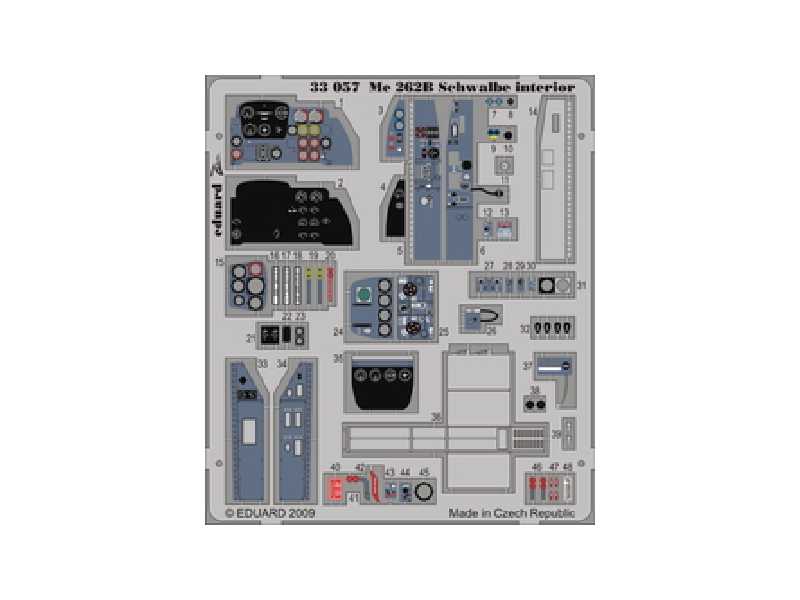  Me 262B Schwalbe interior S. A. 1/32 - Trumpeter - blaszki - zdjęcie 1