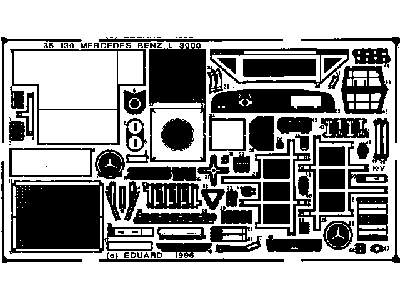  Mercedes Benz L 3000 1/35 - Italeri - blaszki - zdjęcie 3