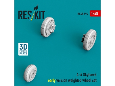 Douglas A-4 Skyhawk - Early Version Weighted Wheel Set (3d-printed) - zdjęcie 1