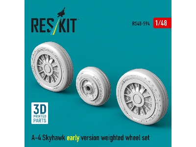 Douglas A-4 Skyhawk - Early Version Weighted Wheel Set (3d-printed) - zdjęcie 2