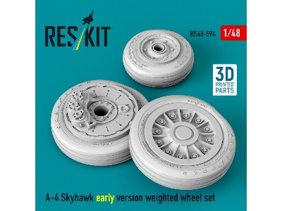 Douglas A-4 Skyhawk - Early Version Weighted Wheel Set (3d-printed) - zdjęcie 3