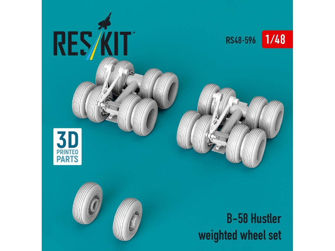 Convair B-58 Hustler - Weighted Wheel Set (3d-printed) - zdjęcie 1