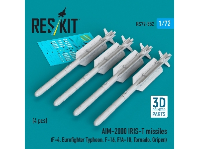 Aim-2000 Iris-t Missiles (4 Pcs / 3d-printed) - zdjęcie 1