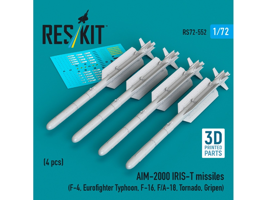 Aim-2000 Iris-t Missiles (4 Pcs / 3d-printed) - zdjęcie 1