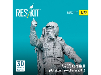 A-7 D/E Corsair Ii - Pilot Sitting In Ejection Seat Ic-2 (1 Figure / 3d-printed) - zdjęcie 3