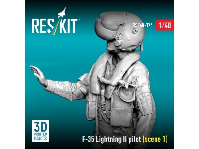 Lockheed Martin F-35 Lightning Ii - Pilot Scene 1 (1 Figure / 3d-printed) - zdjęcie 2