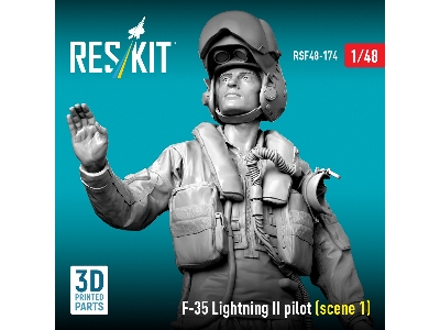 Lockheed Martin F-35 Lightning Ii - Pilot Scene 1 (1 Figure / 3d-printed) - zdjęcie 3