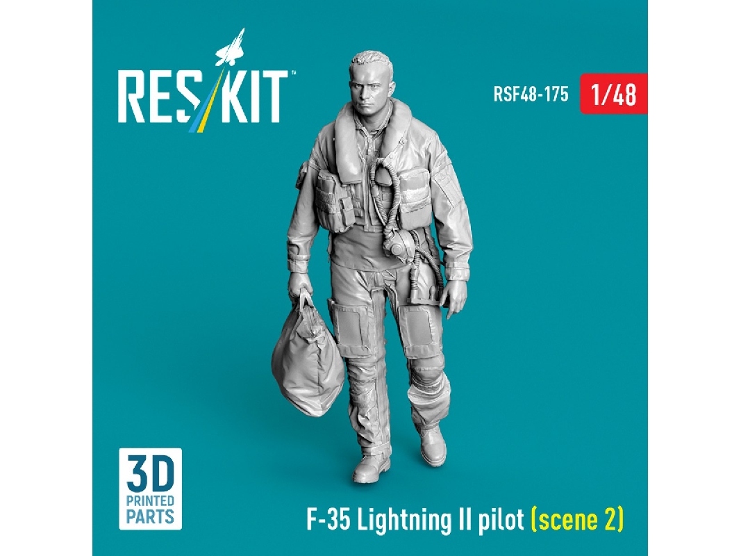 Lockheed Martin F-35 Lightning Ii - Pilot Scene 2 (1 Figure / 3d-printed) - zdjęcie 1