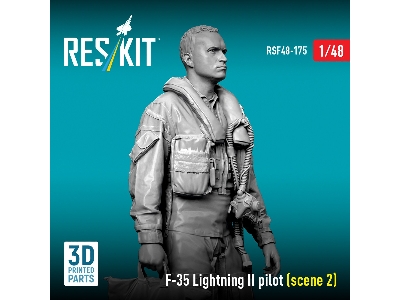 Lockheed Martin F-35 Lightning Ii - Pilot Scene 2 (1 Figure / 3d-printed) - zdjęcie 2