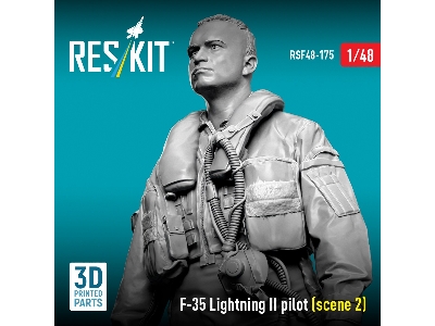 Lockheed Martin F-35 Lightning Ii - Pilot Scene 2 (1 Figure / 3d-printed) - zdjęcie 3