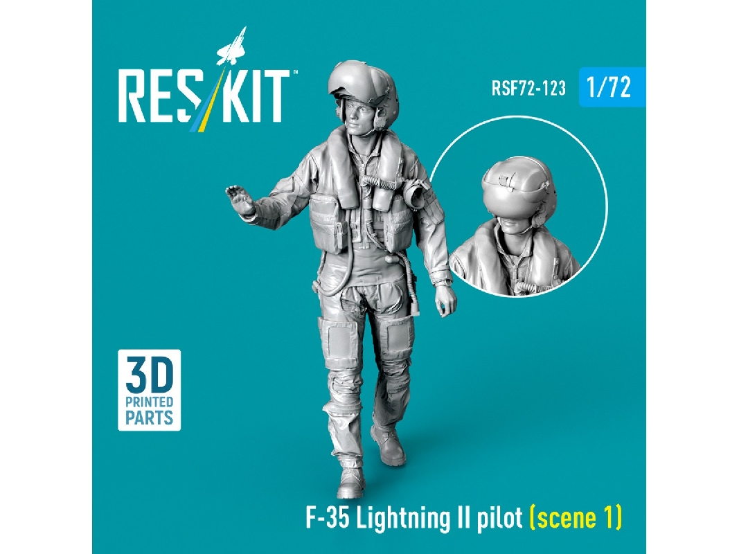 Lockheed Martin F-35 Lightning Ii - Pilot Scene 1 (3d-printed) - zdjęcie 1