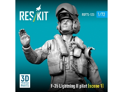 Lockheed Martin F-35 Lightning Ii - Pilot Scene 1 (3d-printed) - zdjęcie 3