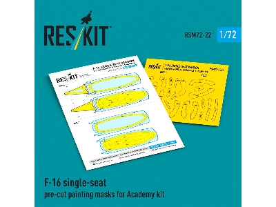 F-16 Two-seat - Pre-cut Painting Masks (For Academy Kits) - zdjęcie 1