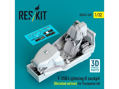 ​f-35 B Lightning Ii - Cockpit Detailed Edition (For Trumpeter Kits / 3d-printed) - zdjęcie 1