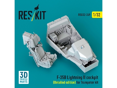 ​f-35 B Lightning Ii - Cockpit Detailed Edition (For Trumpeter Kits / 3d-printed) - zdjęcie 2