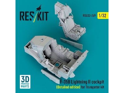 ​f-35 B Lightning Ii - Cockpit Detailed Edition (For Trumpeter Kits / 3d-printed) - zdjęcie 3