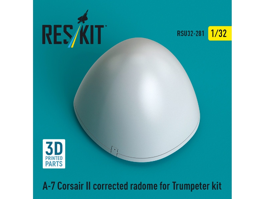 Ltv A-7 Corsair Ii - Corrected Radome (For Trumpeter Kits / 3d-printed) - zdjęcie 1