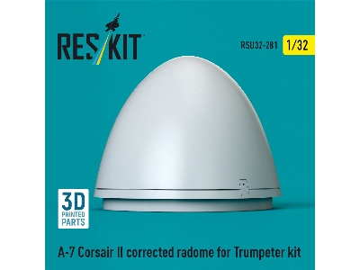 Ltv A-7 Corsair Ii - Corrected Radome (For Trumpeter Kits / 3d-printed) - zdjęcie 2