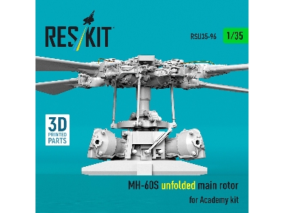 Sikorsky Mh-60s - Unfolded Main Rotor (For Academy Kits / 3d-printed) - zdjęcie 2
