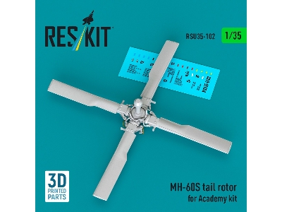 Sikorsky Mh-60s - Tail Rotor (For Academy Kits / 3d-printed) - zdjęcie 2