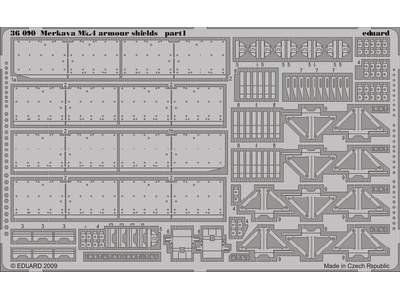  Merkava Mk. IV armour shields 1/35 - Academy Minicraft - blaszk - zdjęcie 1