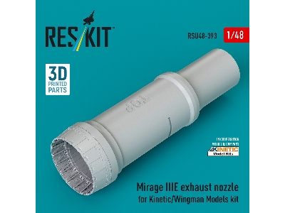 Dassault Mirage Iii E - 3d-printed Exhaust Nozzle (For Kinetic / Wingman Models Kits) - zdjęcie 1