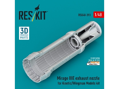 Dassault Mirage Iii E - 3d-printed Exhaust Nozzle (For Kinetic / Wingman Models Kits) - zdjęcie 2