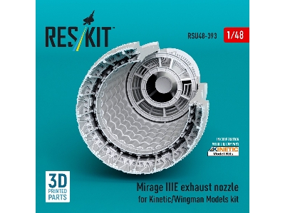 Dassault Mirage Iii E - 3d-printed Exhaust Nozzle (For Kinetic / Wingman Models Kits) - zdjęcie 3