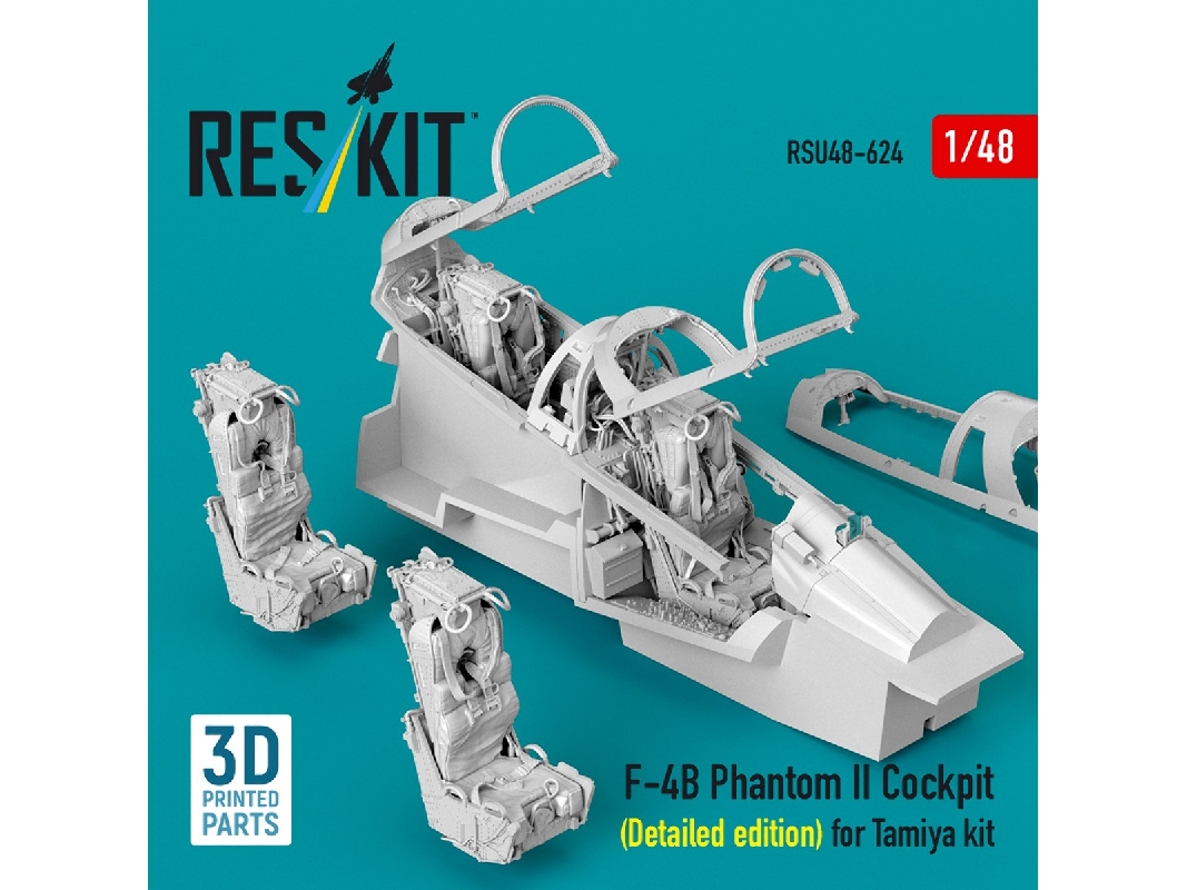 Mcdonnell Douglas F-4 B Phantom Ii - Cockpit Detailed Edition (For Tamiya Kits / 3d-printed) - zdjęcie 1
