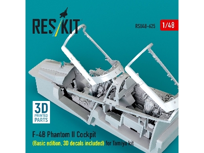 Mcdonnell Douglas F-4 B Phantom Ii - Cockpit Basic Edition With 3d Decals (For Tamiya Kits / 3d-printed) - zdjęcie 3