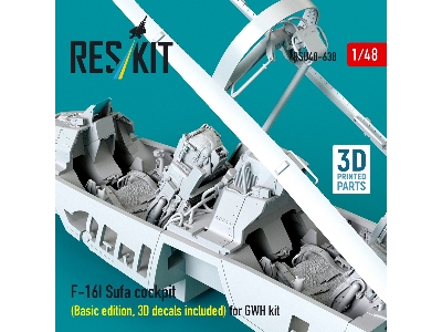 Lockheed Martin F-16i Sufa - Cockpit Basic Edition With 3d Decals (For Gwh Kits / 3d-printed) - zdjęcie 2